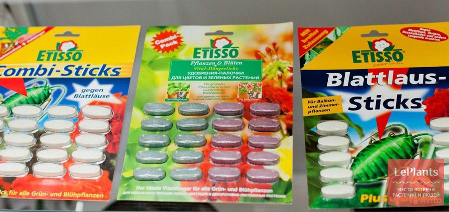удобрения палочки etisso